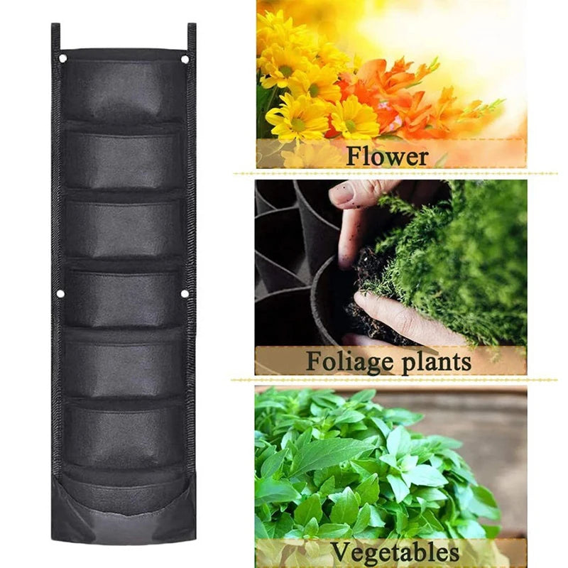 Garden Wall Planter Grow Bags for Indoor Outdoor